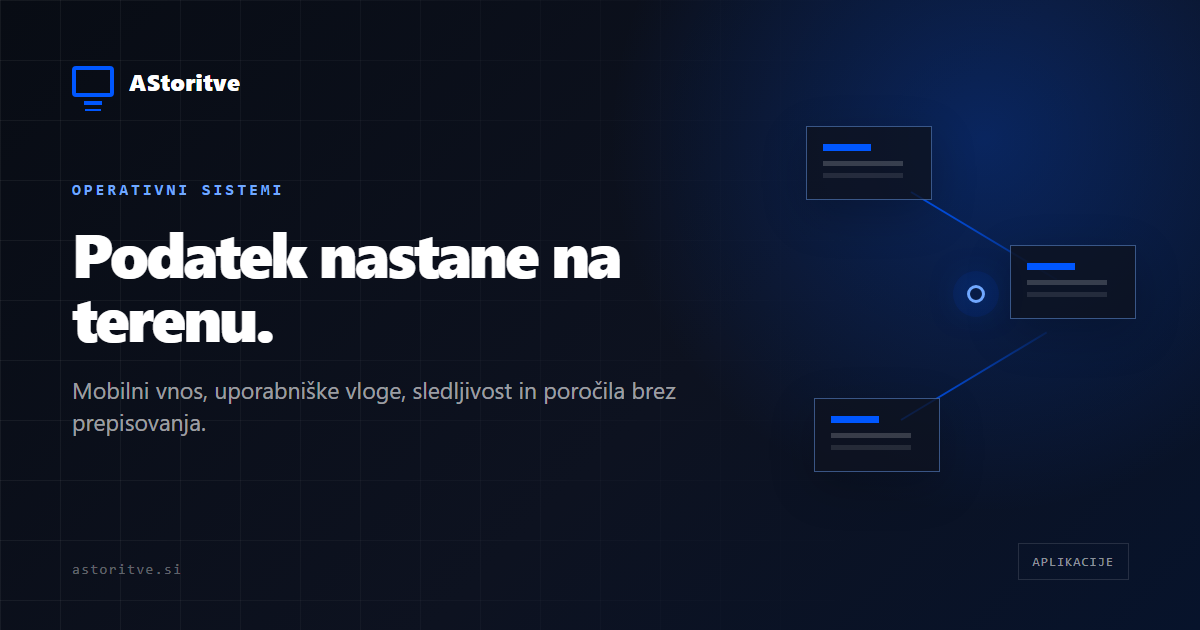 Spletne aplikacije in SaaS — primeri izvedbe AStoritve
